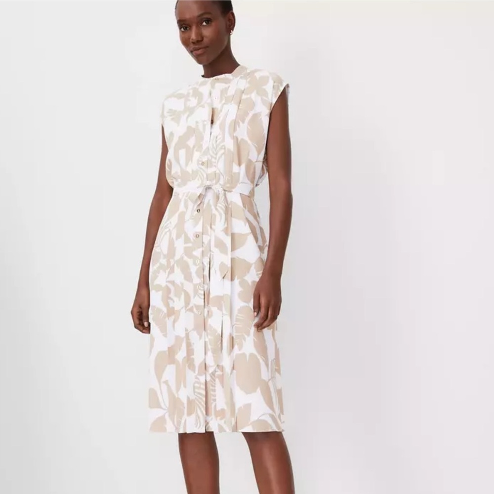 NWT Ann Taylor Tropical Belted Shirtdress Size 12